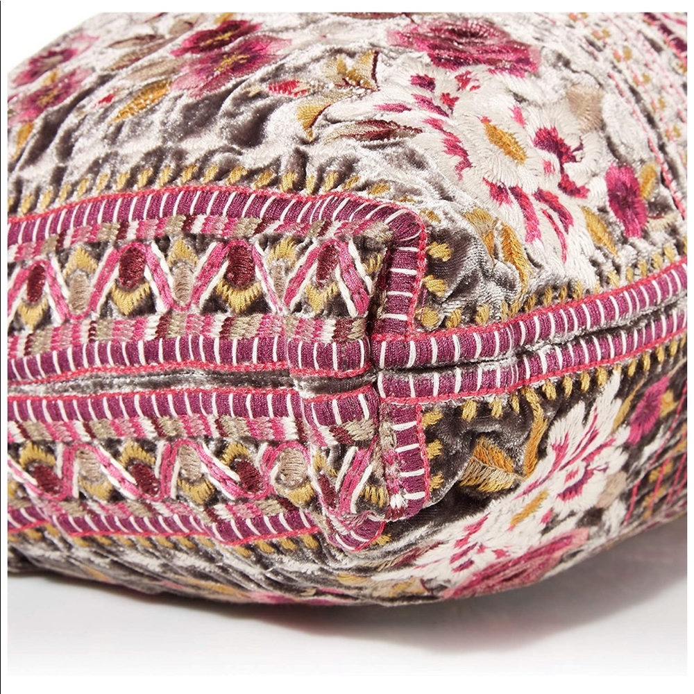 Johnny Was Valmere Embroidered Velvet Hobo Bag - Picture 3 of 5